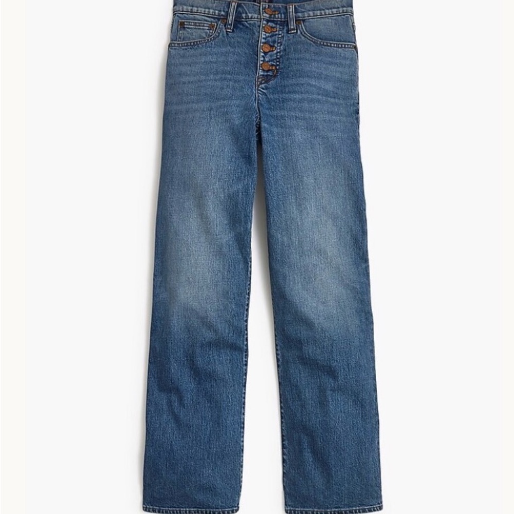 J. Crew Factory Wide-leg full-length jean in all-day stretch 27T